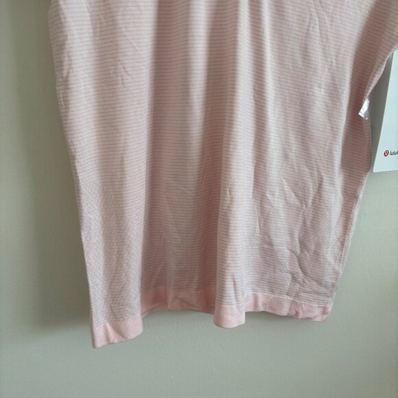 Lululemon Athletic Swiftly Tech Short Sleeve Polo Strawberry Pink NWT Size 10 - Picture 4 of 8